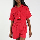 Pink Paperbag Shorts