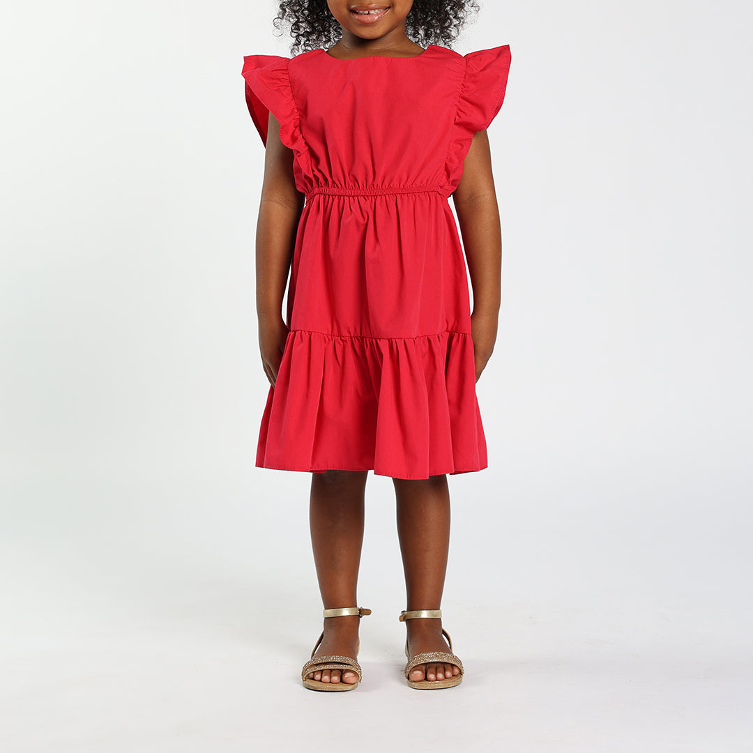 Red Tiered Dress