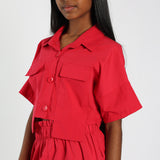 Pink Batwing Top