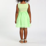 Green Knit/Mesh Dress