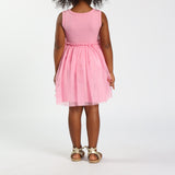 Pink Knit/Mesh Dress