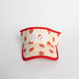 Strawberry Print Visor Cap.