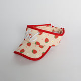 Strawberry Print Visor Cap.