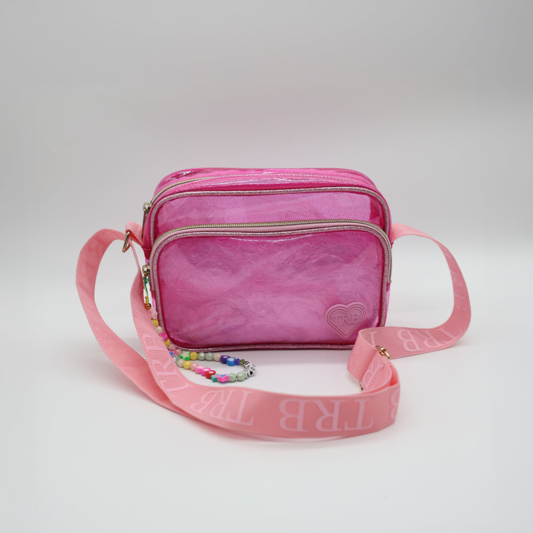 Crossbody Bag.Glitter Piping.