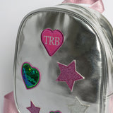 Star And Heart Applique Detail Backpack