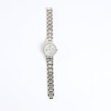 Link Watch.Diamante Frame.Silver Dial.