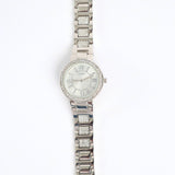 Link Watch.Diamante Frame.Silver Dial.