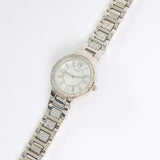 Link Watch.Diamante Frame.Silver Dial.