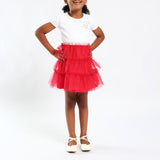 TRB GIRLS WHITE/RED DRESS