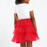 TRB GIRLS WHITE/RED DRESS