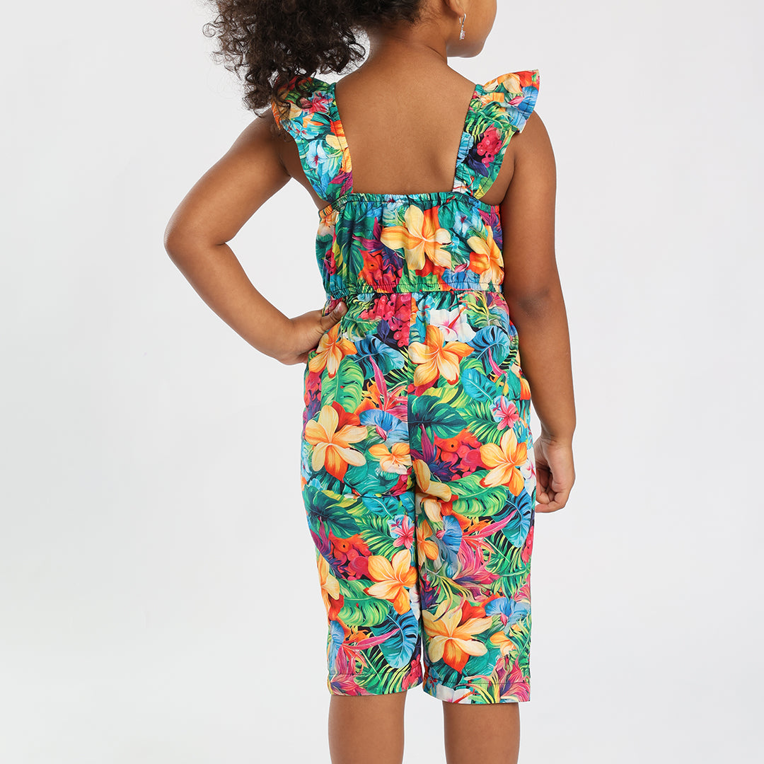 TRB GIRLS PRINTED JUMPSUIT
