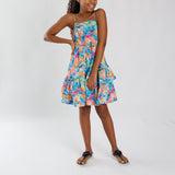 TRB GIRLS WHITE/BLUE DRESS