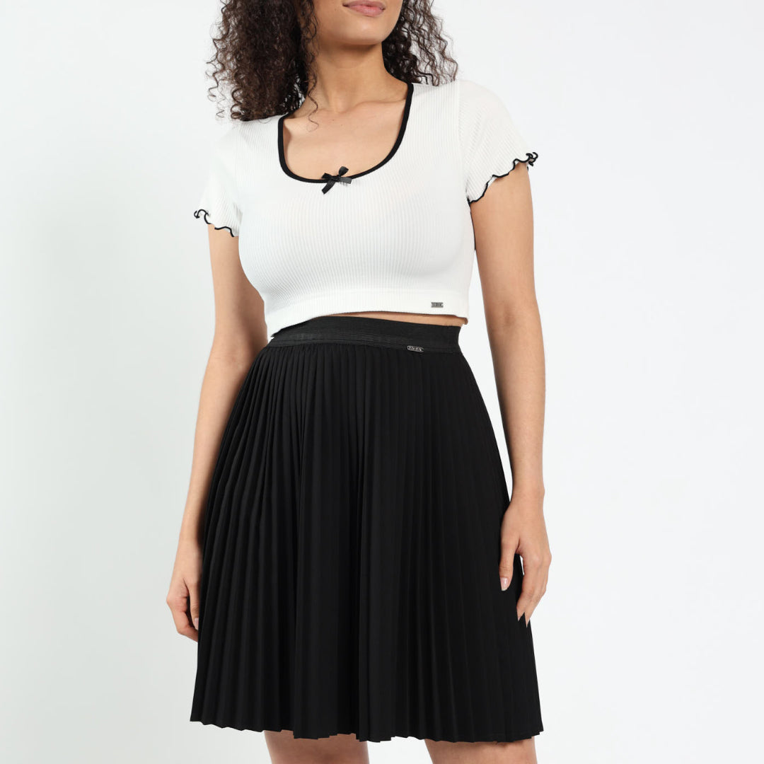 Black Pleated Skirt