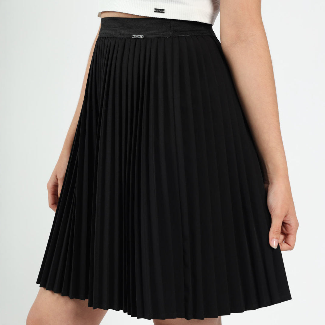 Black Pleated Skirt