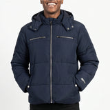 NAVY PUFFER JACKET