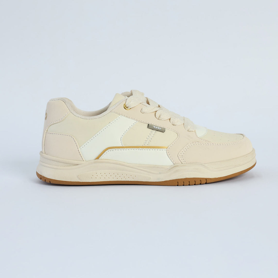 Skate Sneaker.Braided Laces.Gold Accent