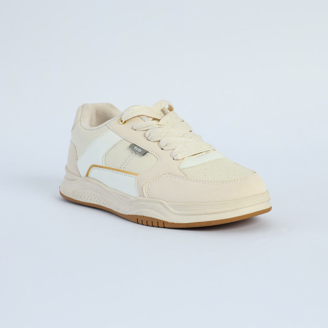 Skate Sneaker.Braided Laces.Gold Accent