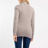 GREY POLO NECK JERSEY