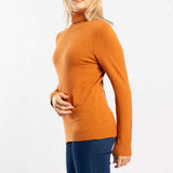 TAN POLO NECK JERSEY