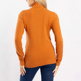 TAN POLO NECK JERSEY