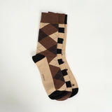 Printed 3 Pack Long Socks.Polka Dot.Stripe And Argyle.