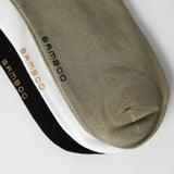 3 Pack Bamboo Trainer Liner Socks.Stone Cuff Stripe.