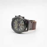 Pu Watch. Gun Metal Frame.