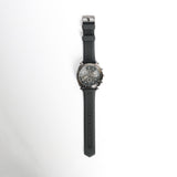 Resin Watch.Matte Black Frame.White Indices. ZAFF Fashion Fusion