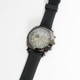 Resin Watch.Matte Black Frame.White Indices. ZAFF Fashion Fusion