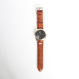 Pu Watch.Rose Gold Frame.Black Dial.
