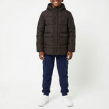 BLACK PUFFER LONG SLEEVE JACKET