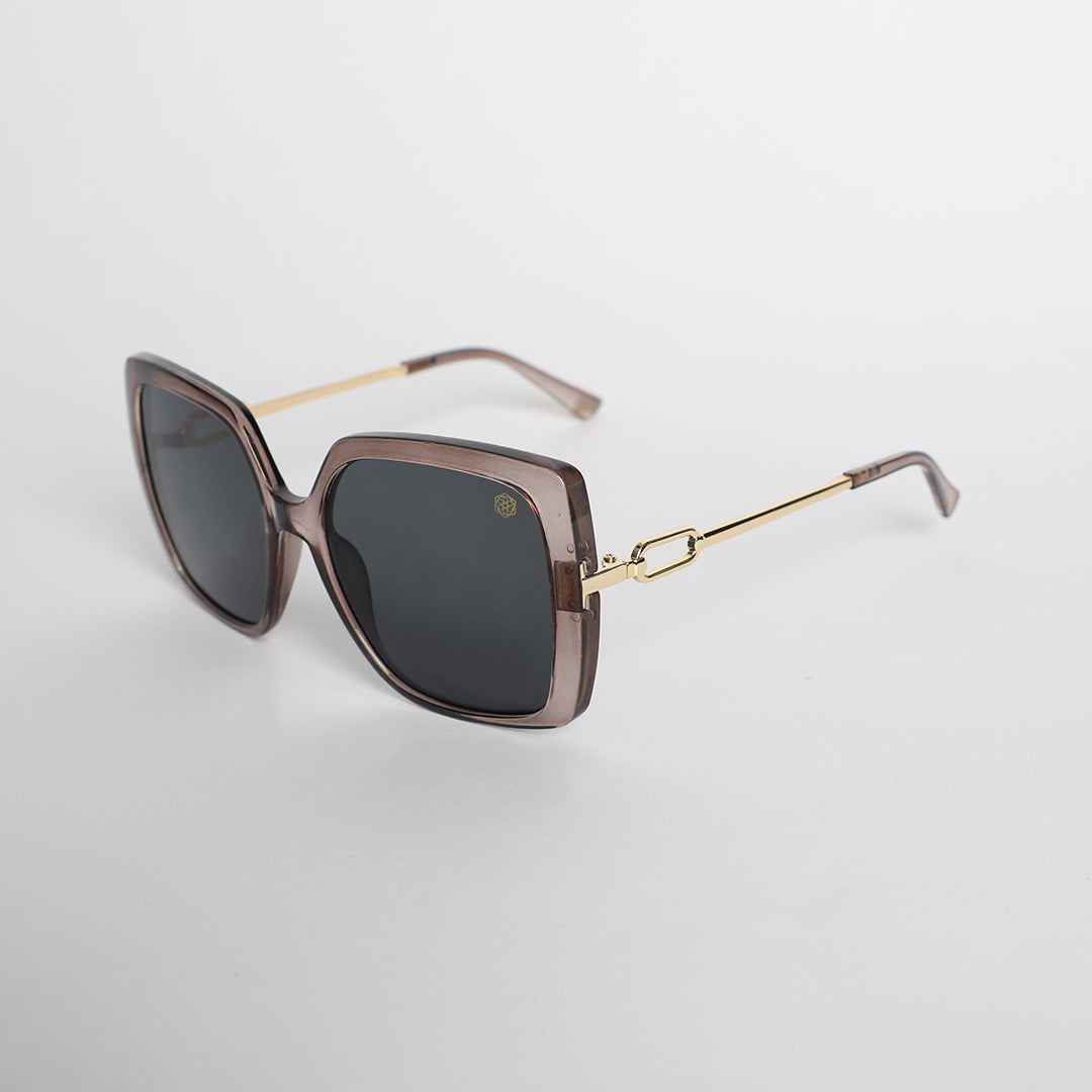 Oversized Sunglasses.Smoke Solid Lens.