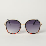 Angular Sunglasses.Nude Tips.Special Rainbow Ombre Lens.