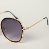 Angular Sunglasses.Nude Tips.Special Rainbow Ombre Lens.