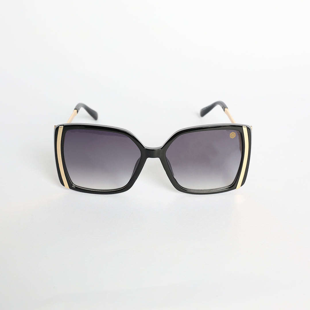 Square Overized Sunglasses.Smoke Gradient Lens.