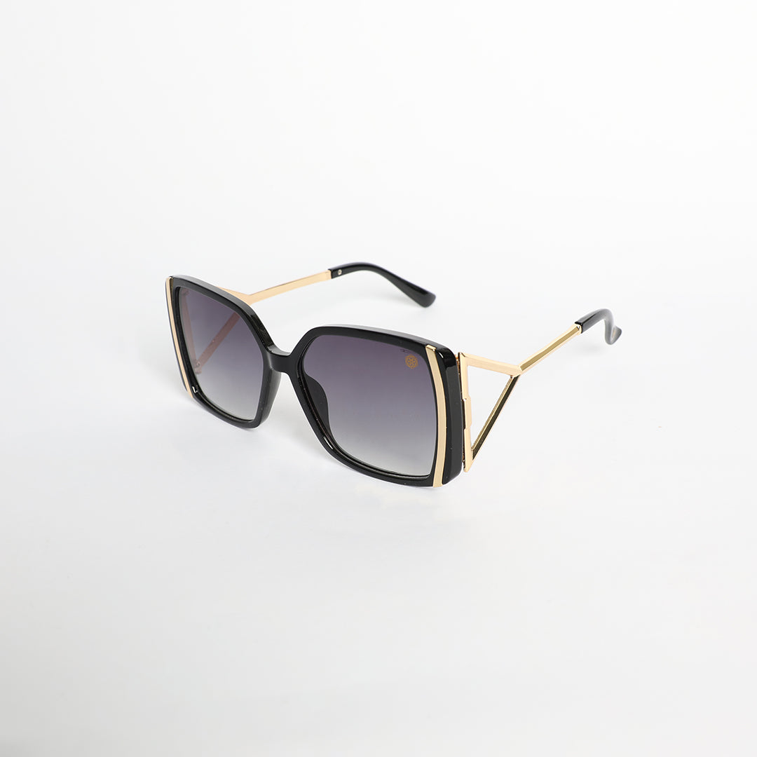 Square Overized Sunglasses.Smoke Gradient Lens.