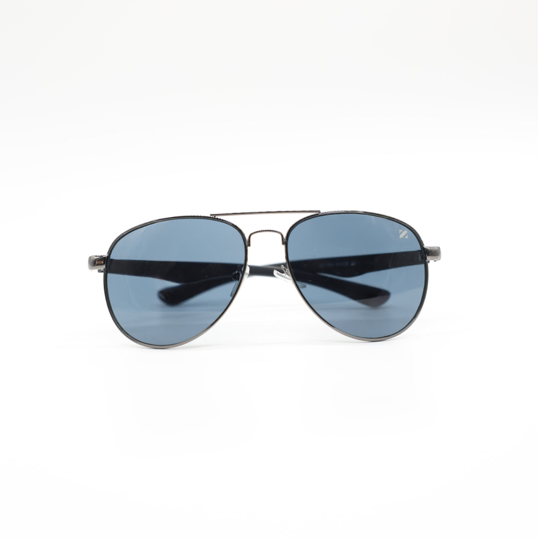 Aviator Sunglasses With Matte Temples.