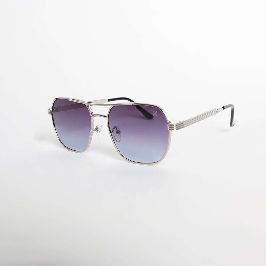 Shiny Sunglasses.Smoke To Blue Lens.