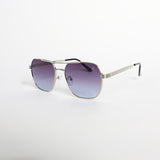 Shiny Sunglasses.Smoke To Blue Lens.