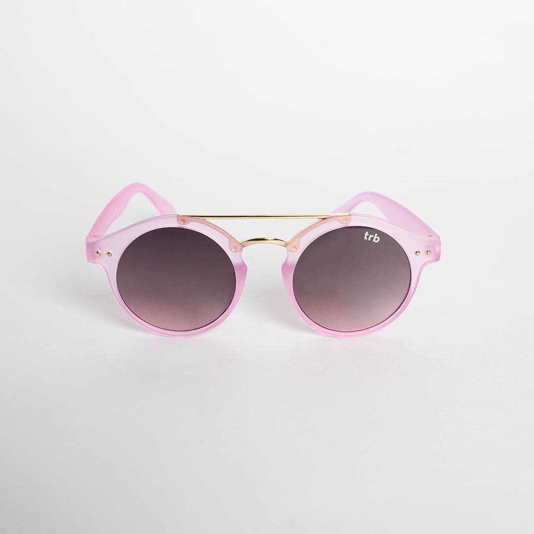 Round Sunglasses With Ombre Lens.