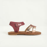 Heart Strappy Leather Sandal.