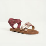 Heart Strappy Leather Sandal.