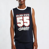 BOYS MODA NAVY PRINTED MESH VEST