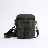 Utility Crossbody Bag Flap Pocket Details. EVOLVE Fashion Fusion