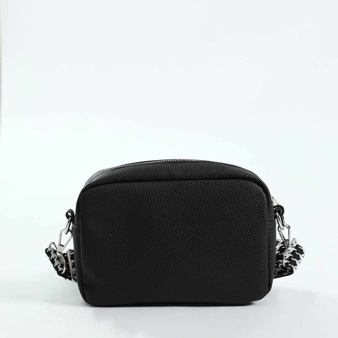 Crossbody Bag.Houndstooth Strap.