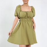Olive Off Shoulder Dress