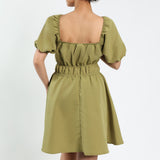 Olive Off Shoulder Dress