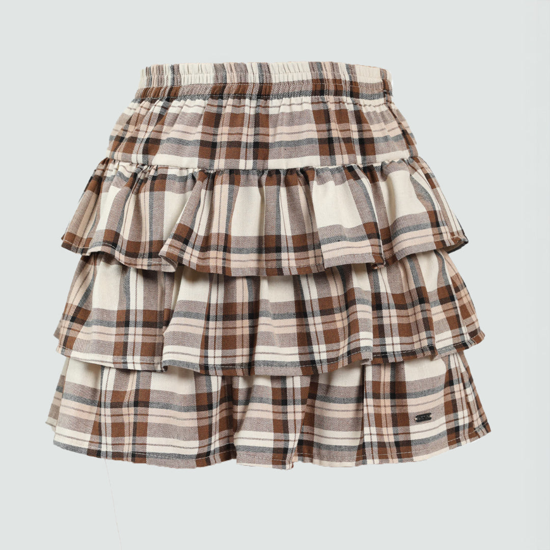 Check Mini Skirt