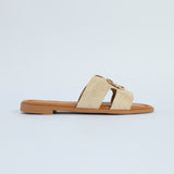 Woven Push In Sandal.CIARRA Trim.