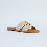 Woven Push In Sandal.CIARRA Trim.